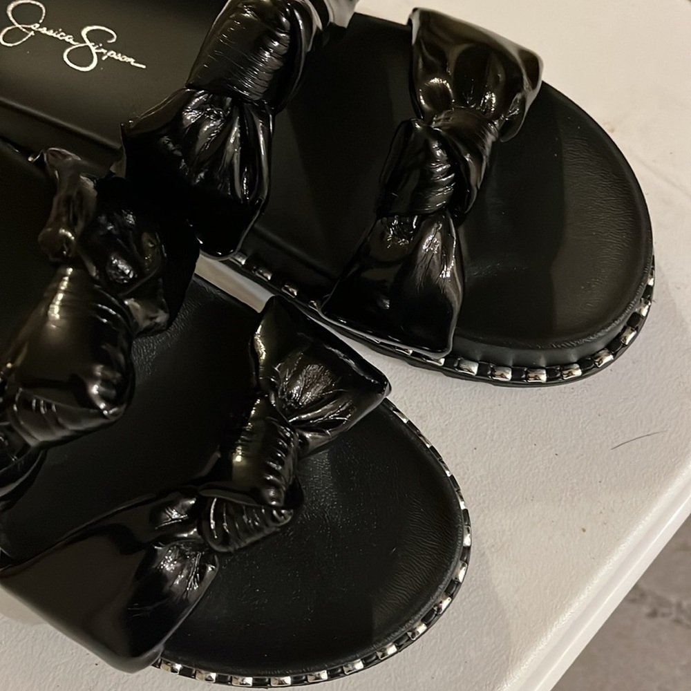 Jessica Simpson sandles black size 7 - Picture 3 of 4